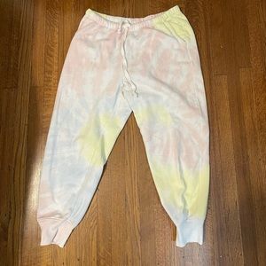 Light Tie-Dye Aerie Sweatpants Size: L